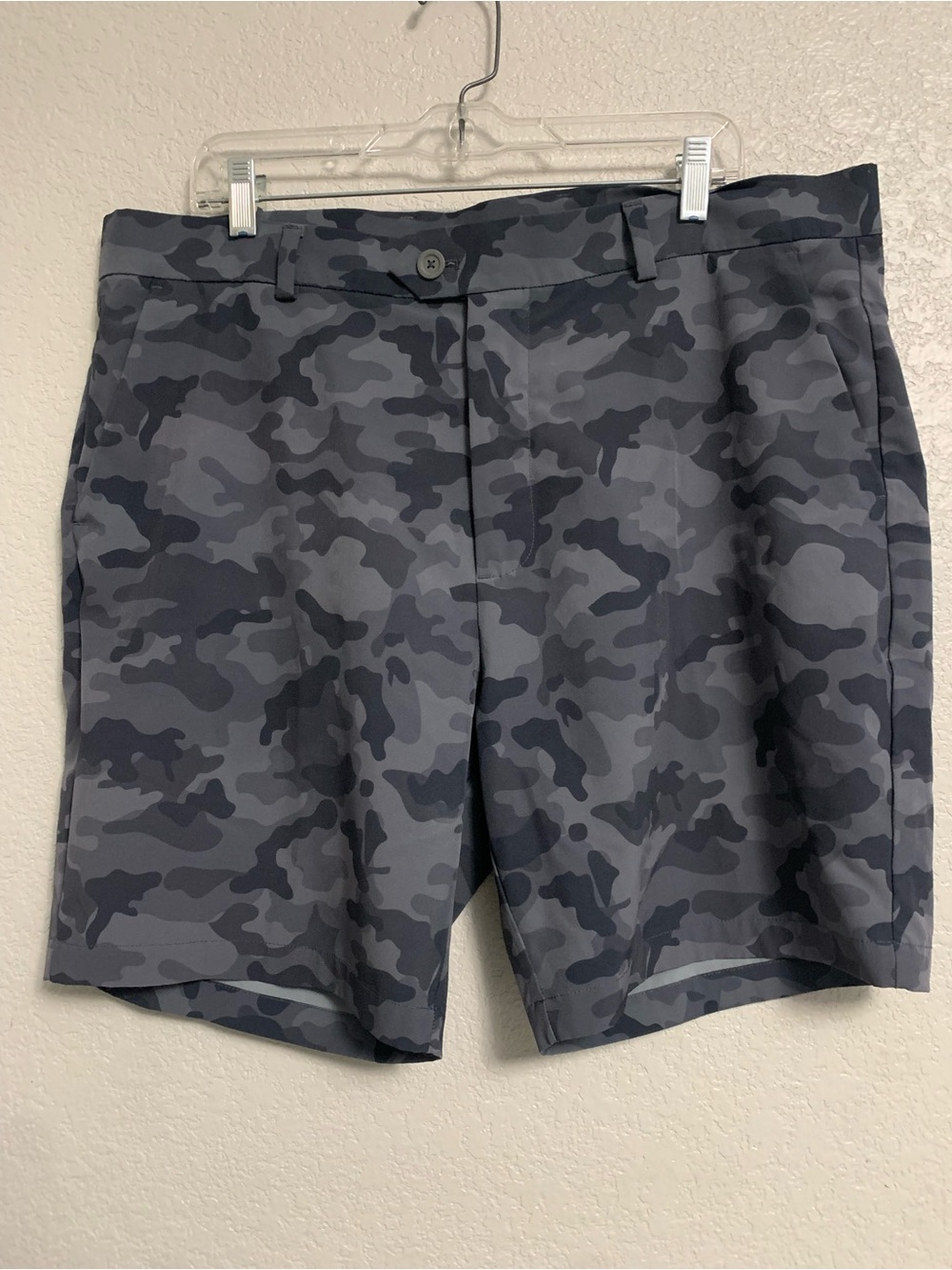 G/Fore Golf Shorts Mens 38 Camo 8”Performance Gray